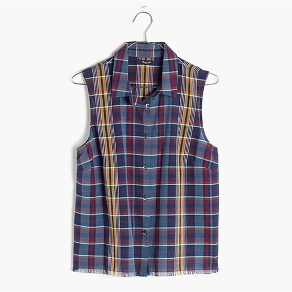 Madewell Tops - Madewell Moment Shirt in Madras Plaid sz S Women's